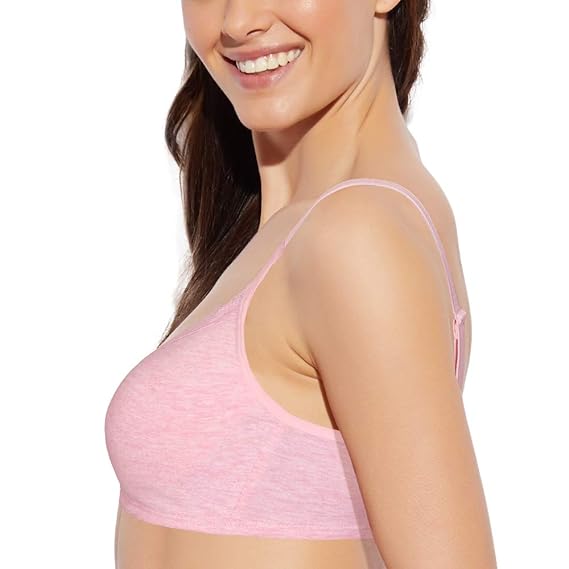 Enamor Smoothening Women's Cotton Everyday Balconette T-Shirt Bra – Padded, Wirefree, Medium Coverage, Full Support, All-Day Comfort A017